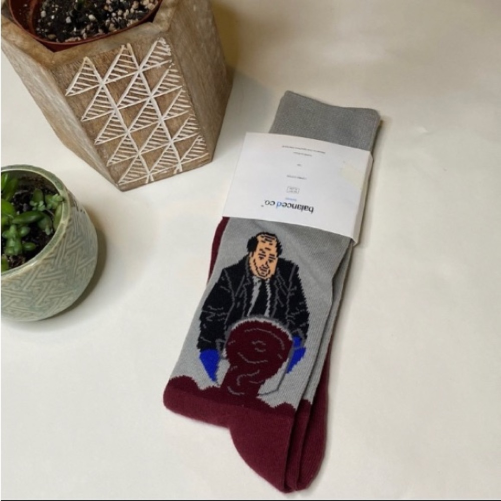 NWT “The Office” Socks - Kevin Spilling His Chili